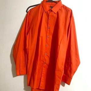 Men’s Orange Dress Shirt